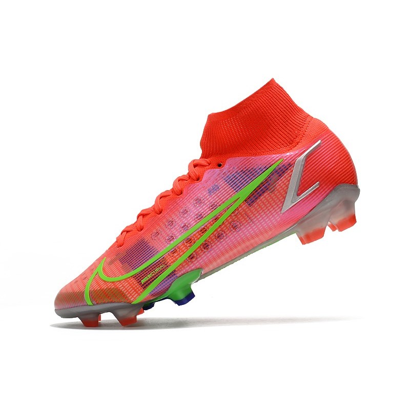 Nike Mercurial Superfly Elite FG Spectrum Červené stříbrný